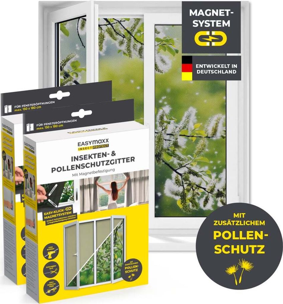 EASYmaxx Insect Protect Magnet-Insekten- & Pollenschutz Produktbild 
