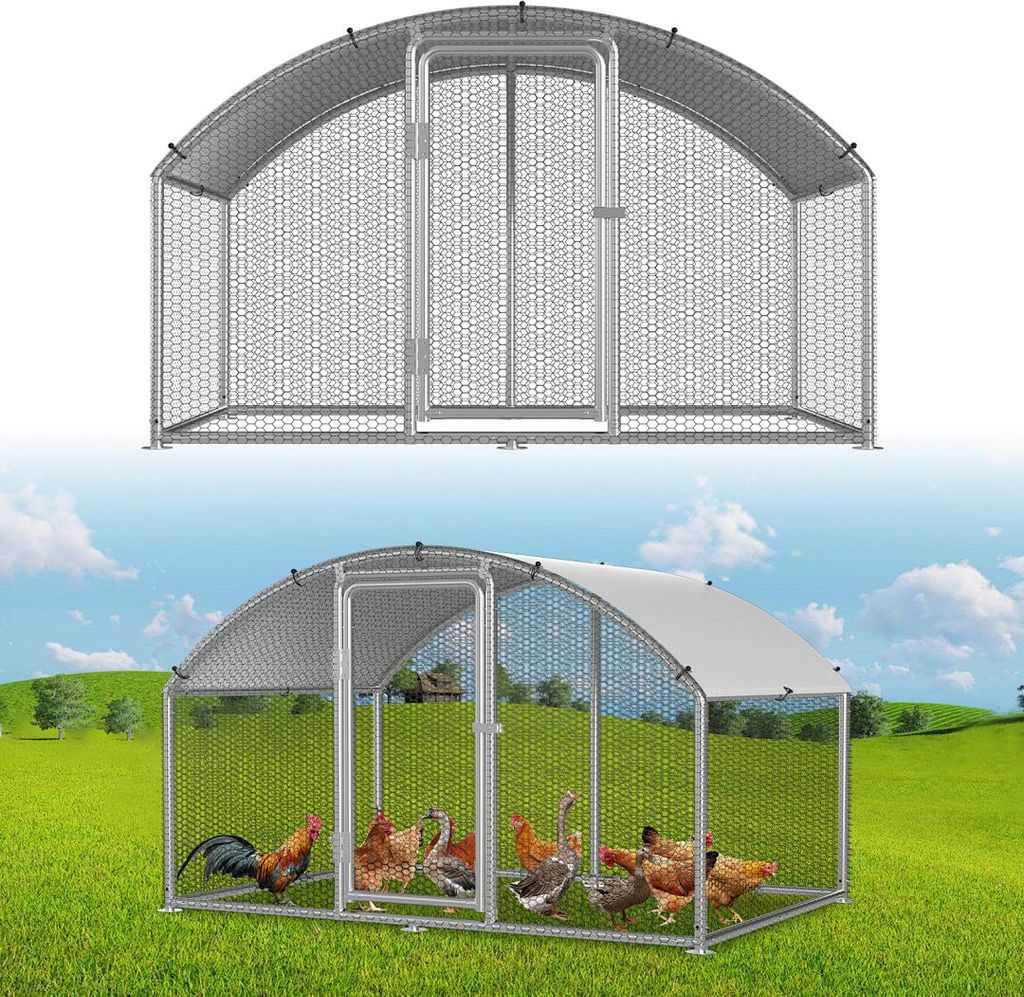 Izrielar Hühnerstall Hühnerhaus 3x2x2m Bogenaufsatz Produktbild 