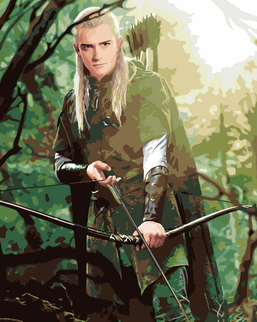 MALOWANIE PO NUMERACH Obrazy do malowania-Legolas Władca Zdjęcie produktu 