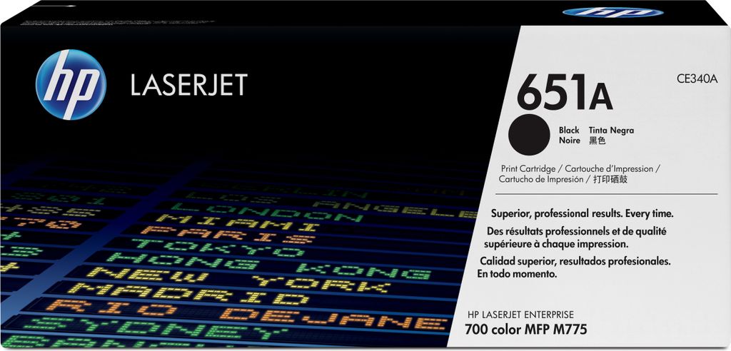 HP 651A schwarze Tonerkartusche Produktbild 