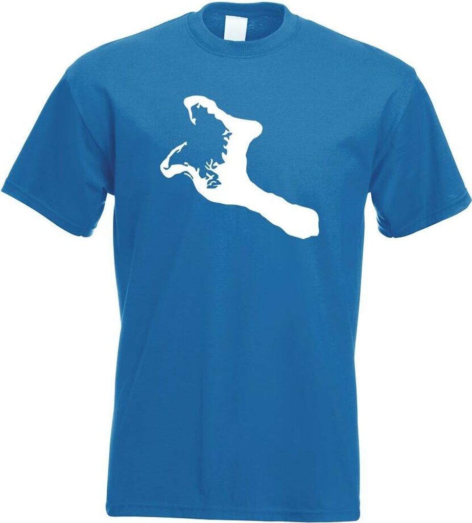 Kiwistar - T-Shirt - royal - Kiribati Umriss Kontur Herren Funshirt Bedruckt Design Sprüche Spruch Motive - mit Motiv Bedruckt - Funshirt Design -...