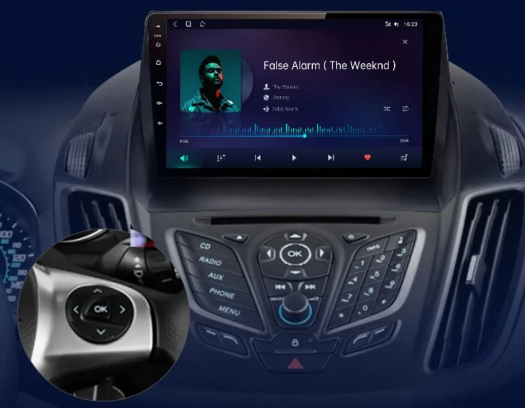 Autoradio GPS Ford Escape Kuga 2 avec Écran Tactile Android et Caméra