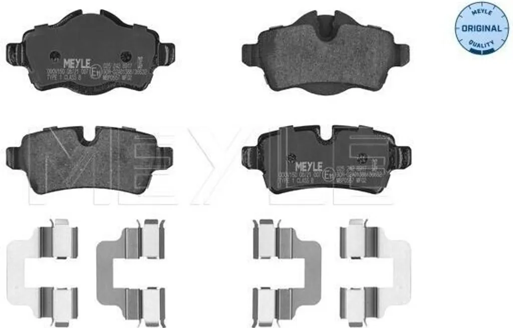 Plaquettes Arrière MEYLE 025 242 8917 avec Anti-Bruit pour Mini R56 R57