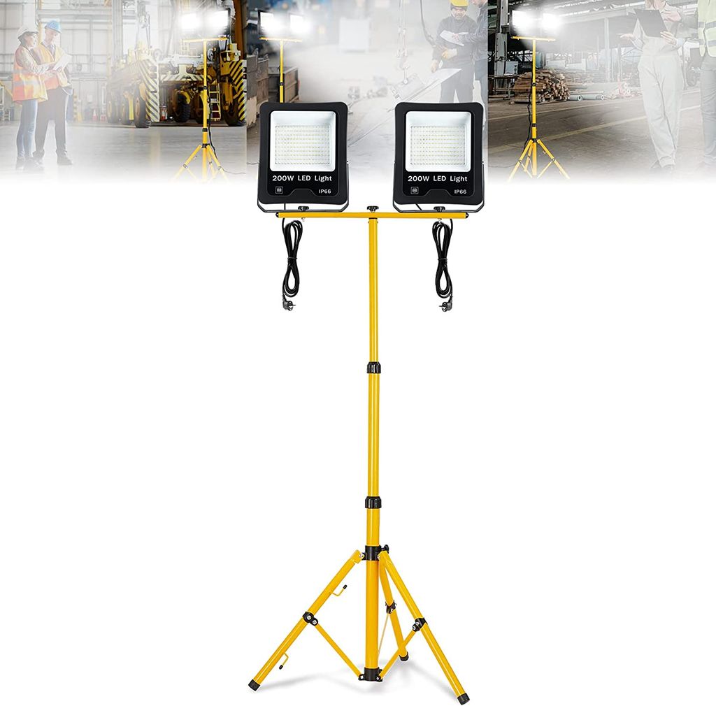 ACXIN 2 pièces Projecteur à LED avec trépied jaune, Image du produit 