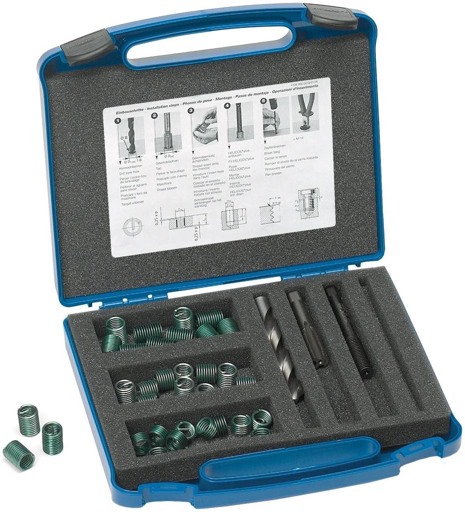 Böllhoff Helicoil Plus Gewindereparatur Sortiment Rep. Packung Helicoil M12 x 1,5