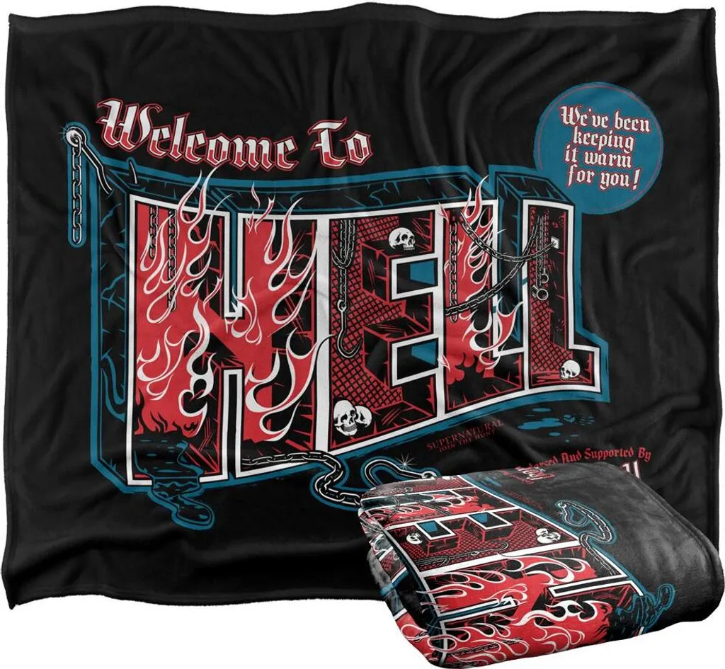 Supernatural Couverture Welcome To Hell TV19480 Taille Unique Colorée