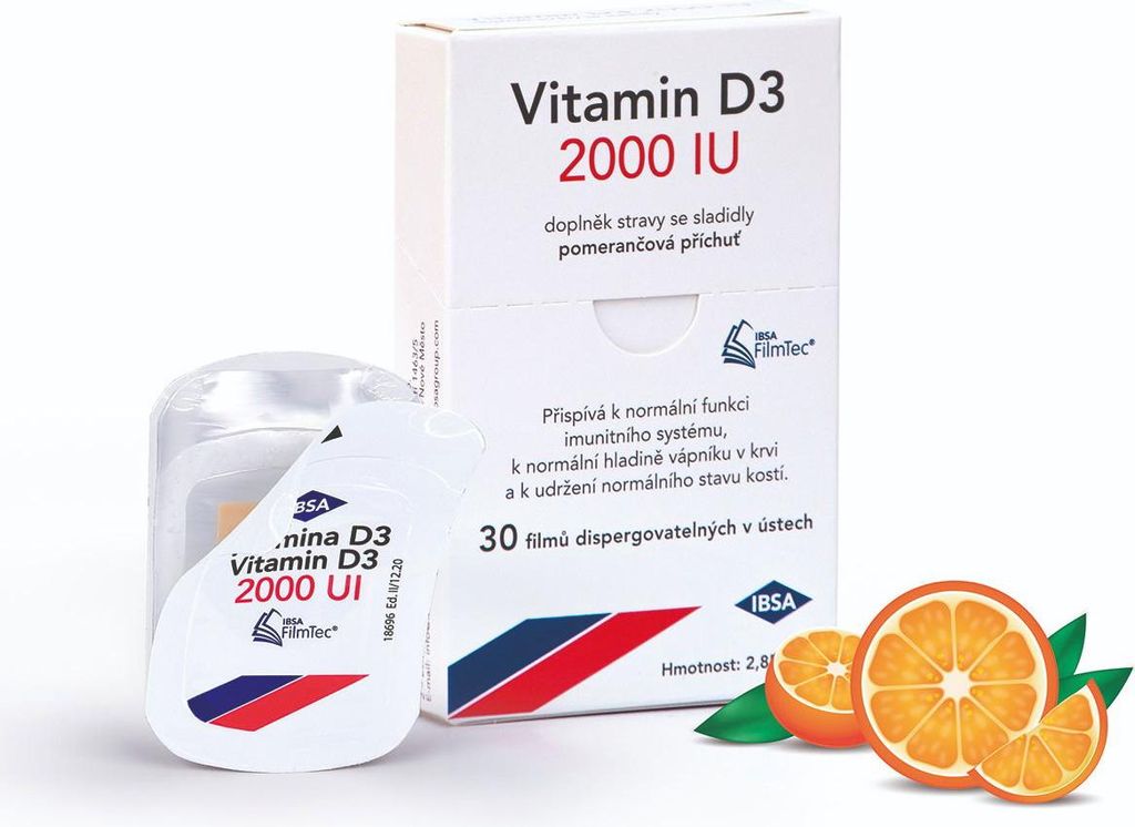 IBSA Vitamin D3 2000 IU 30 mundauflösende Filme