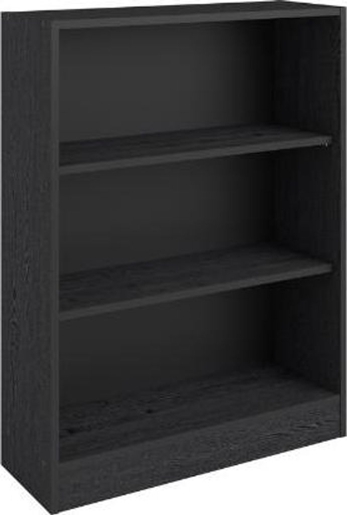 Bücherregal Hobby 104 cm-2 Fachböden-schwarz