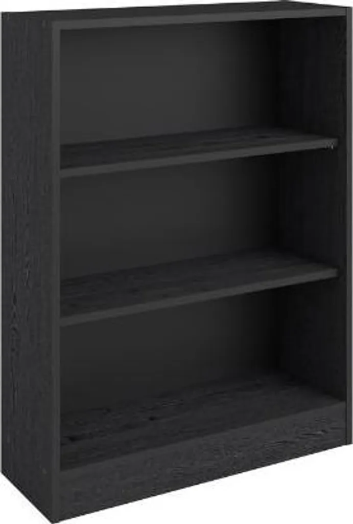 Bibliothèque Bureau Hobby Noire 104 cm : Idéal pour Livres et Dossiers