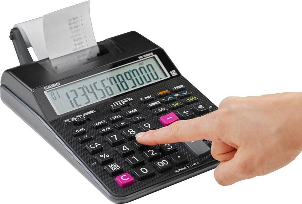 Casio HR-150RCE Druckrechner LCD 12 Stellen