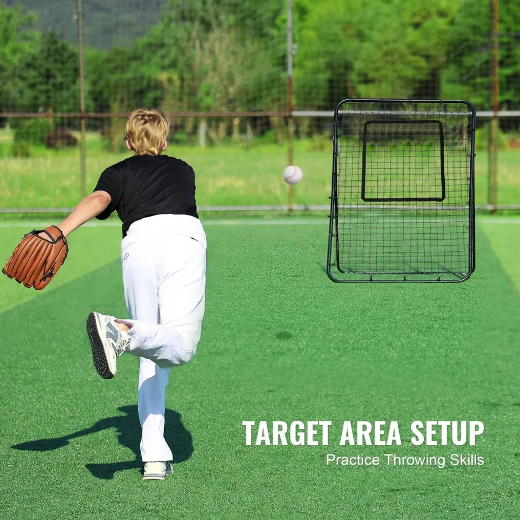 Filet de rebond baseball softball 1,2x1,8m pitchback pour entraînement