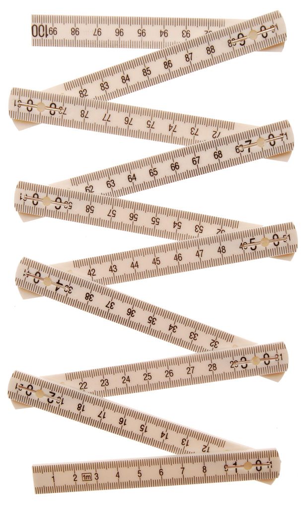 KRAFTMANN 2054 Gliedermass-Stab, 10 Glieder, Länge 1 m