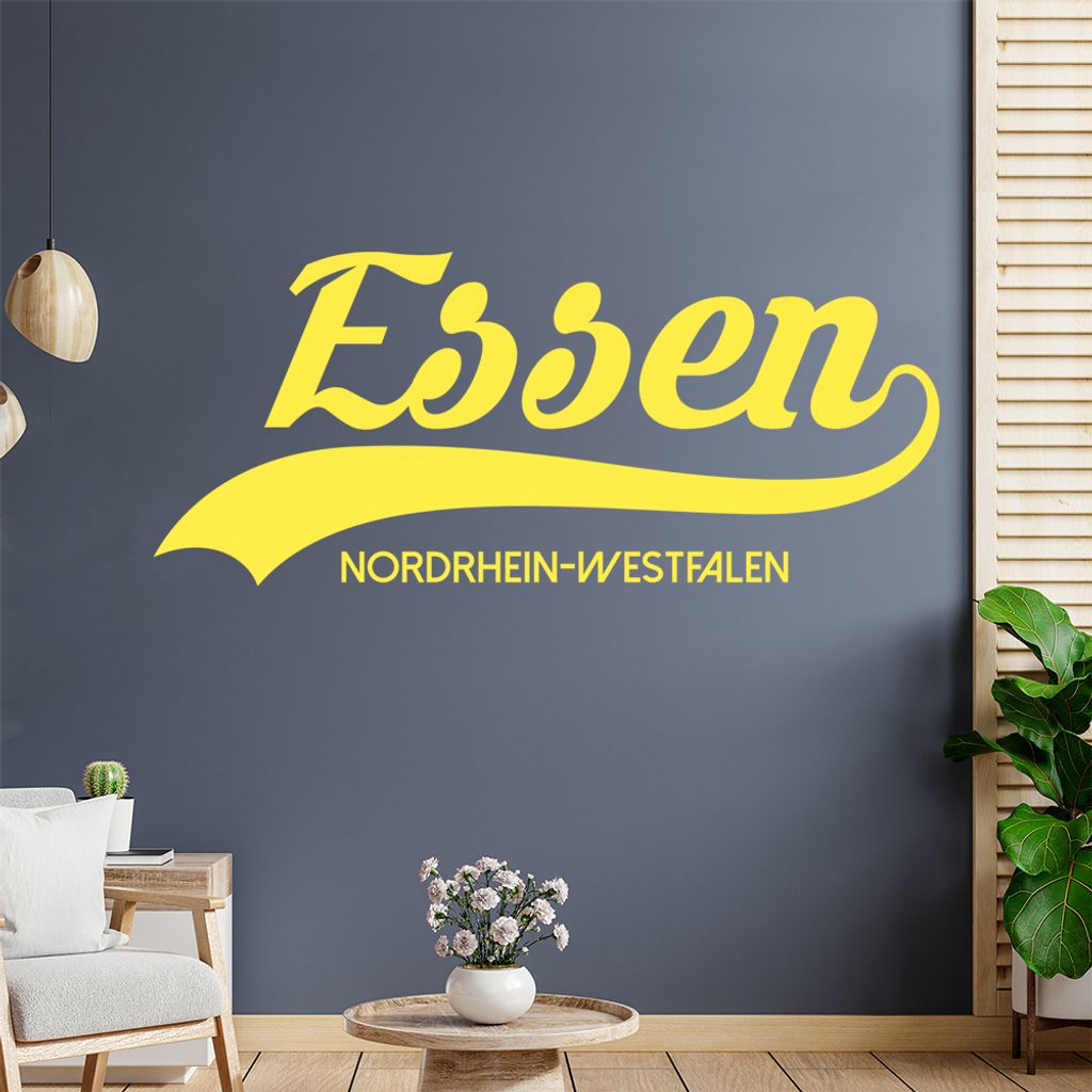 Essen Nordrhein-Westfalen Wandtattoo Wandaufkleber Wall Sticker - Dekoration, Küche, Wohnzimmer, Schlafzimmer, Badezimmer