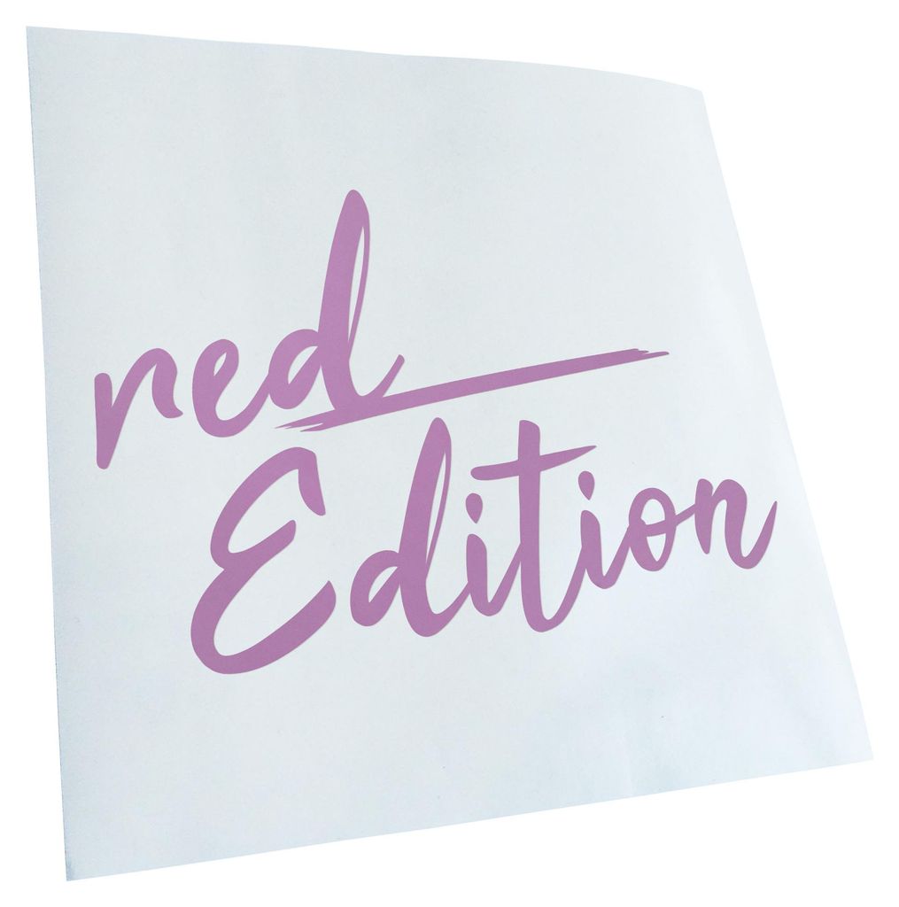 Kiwistar - Autoaufkleber - Red Edition - Flieder - 50x33cm - Aufkleber für Auto, Laptop, Fahrrad, LKW, Motorrad Mehrfarbig JDM Decal Racing