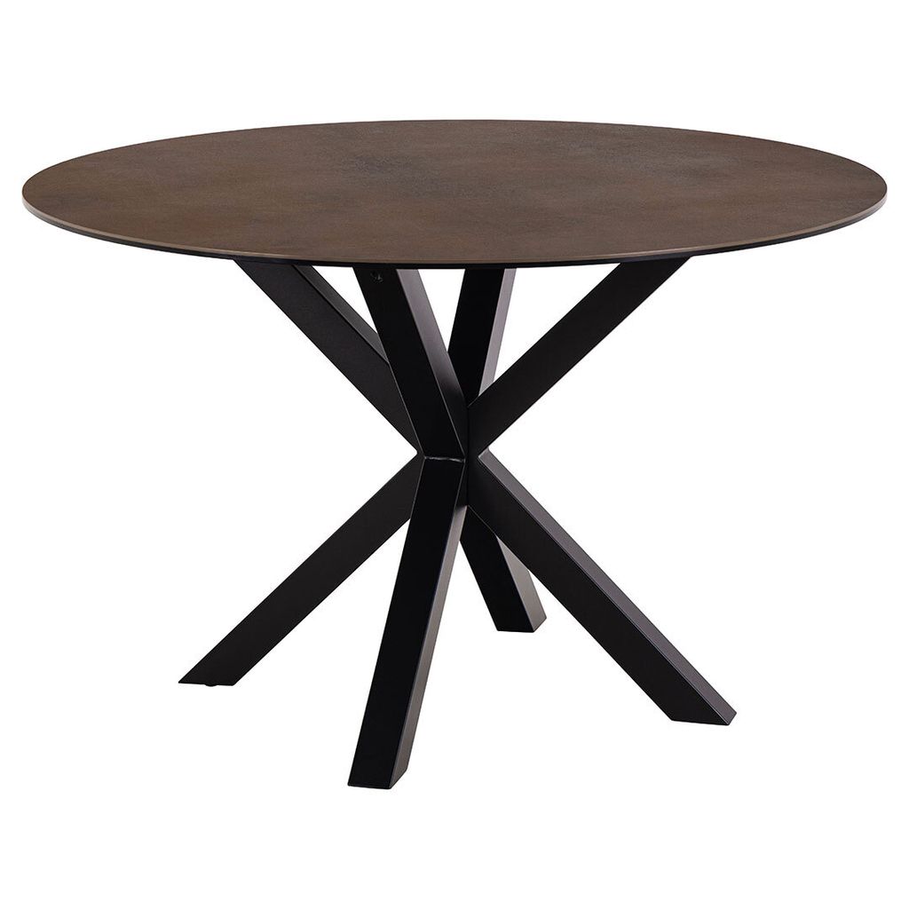 Heaven Esstisch Ø119cm Glas braun. Produktbild 