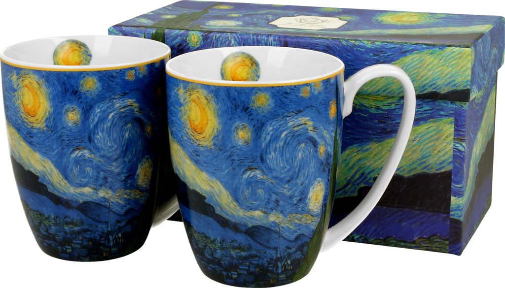 Set di 2 tazze da caffè Van Gogh Starry Night in Immagine del prodotto 