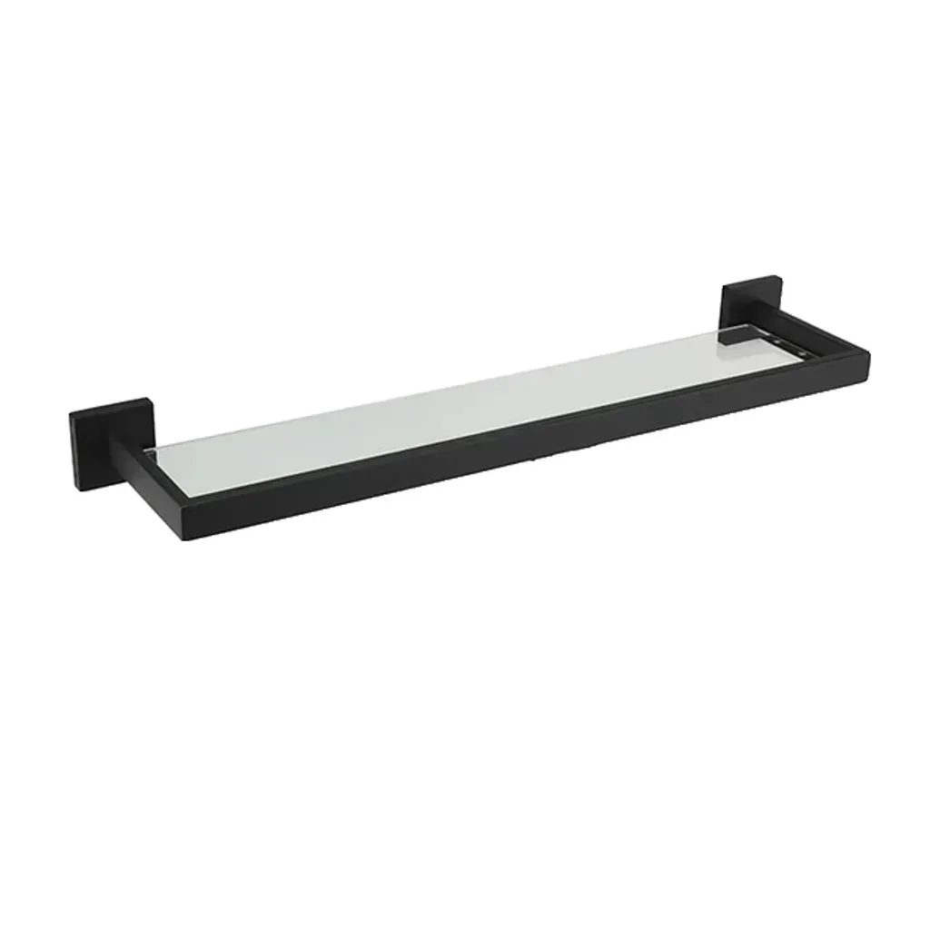 Rangement de salle de bain mural 50cm pour accessoires en inox