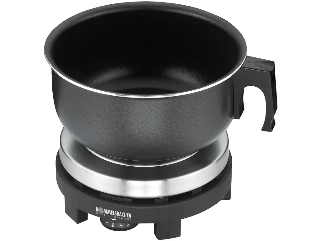 Réchaud électrique de voyage compact 500W et sa casserole assortie 0,9L
