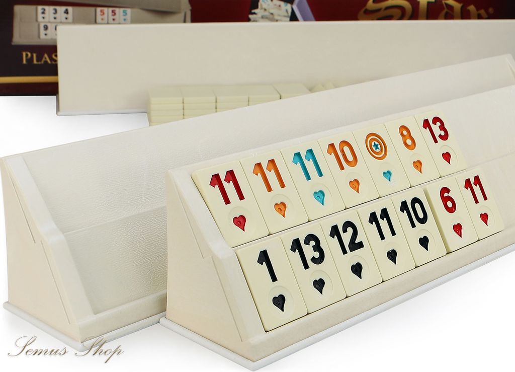 Ensemble de rami compact Star V.I.P. VIP OKEY avec pions en