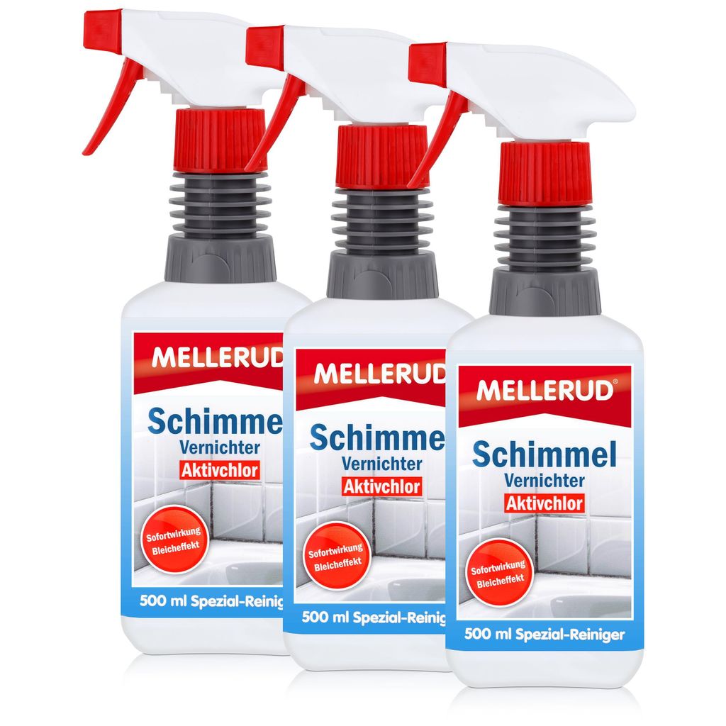 3x Mellerud Schimmel Vernichter chlorhaltig 500 ml Produktbild 