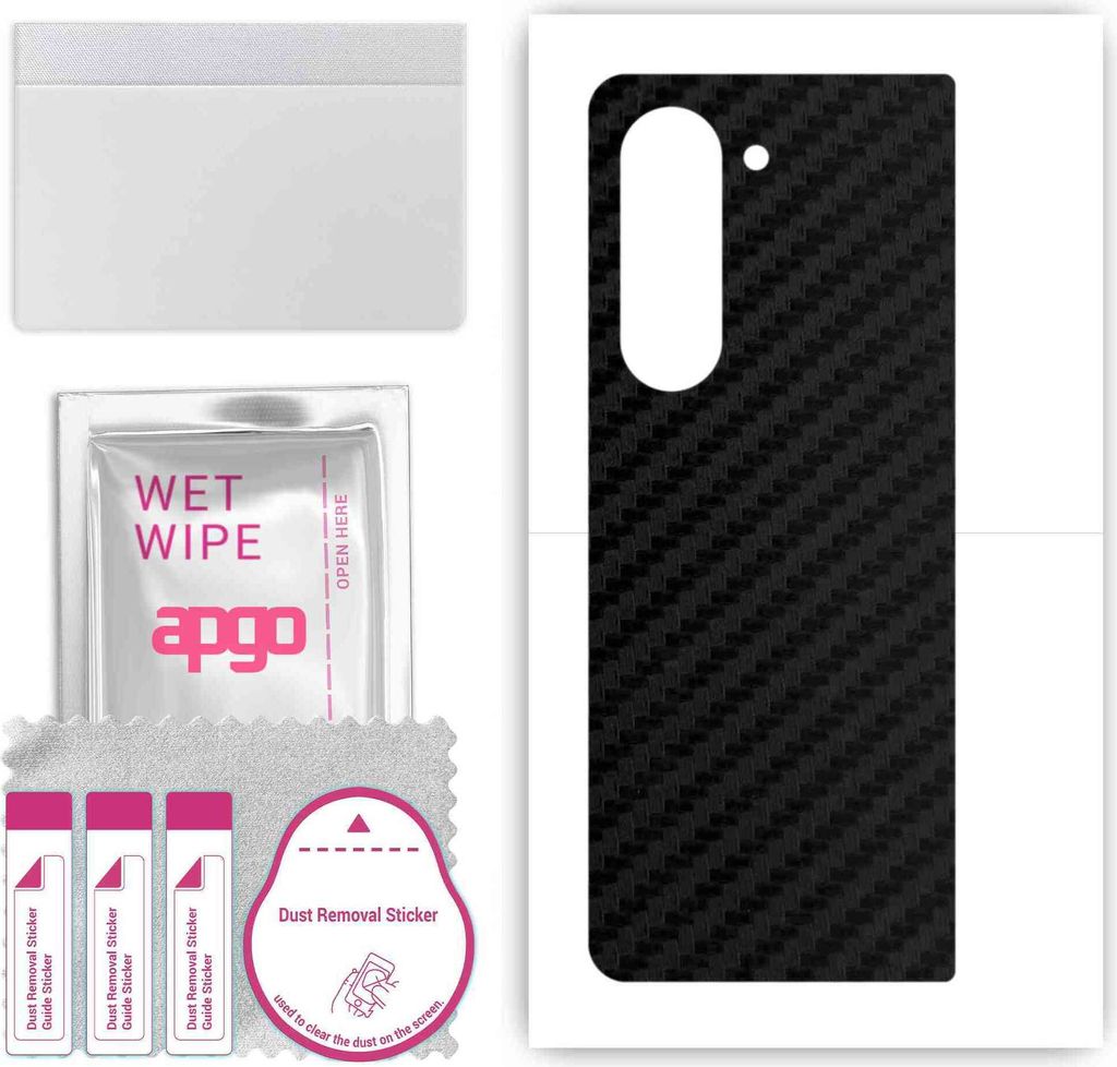 apgo Rückseite Schutzfolie, Skin, kompatibel mit Samsung Galaxy Z Fold 5, Hinten Displayschutzfolie aus Vinylfolie, kratzfest, einfache Montage - ...