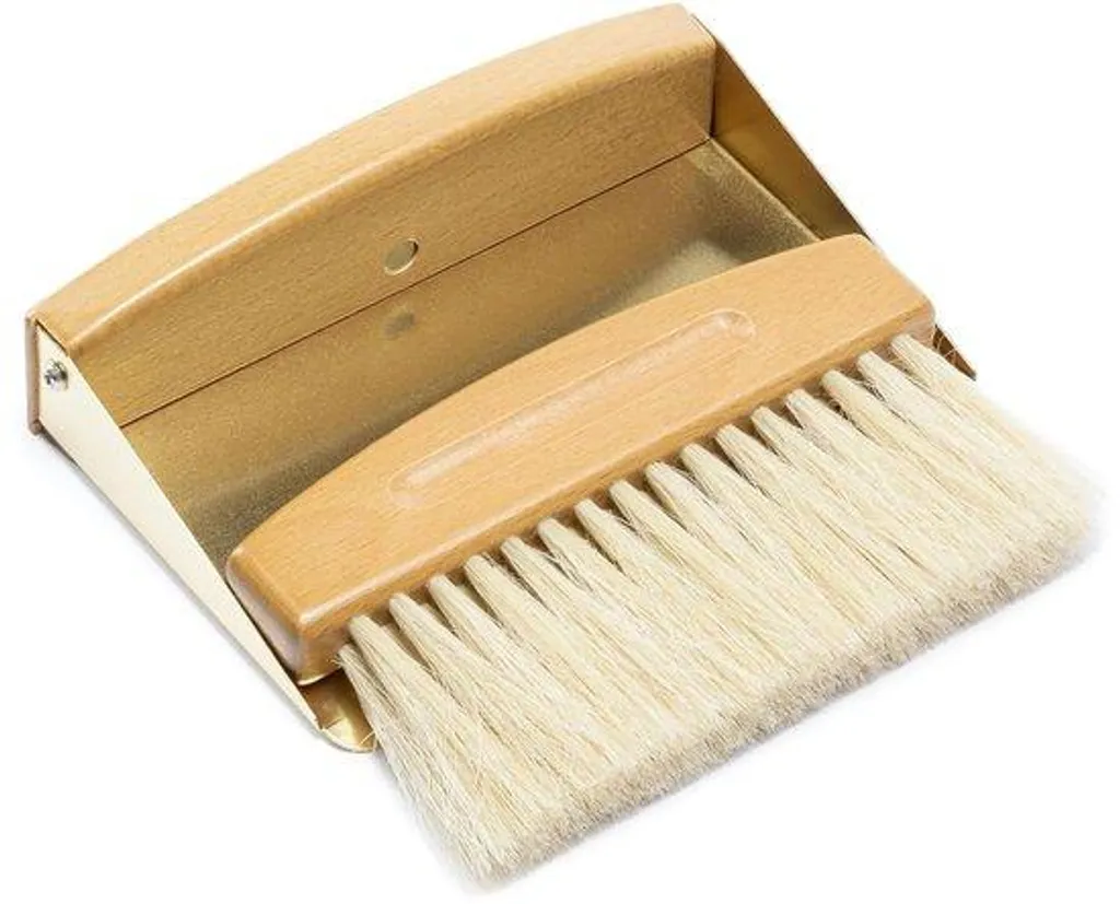 Pique-à-tarte et coupelle en chêne et métal, ustensile compact 1 pièce