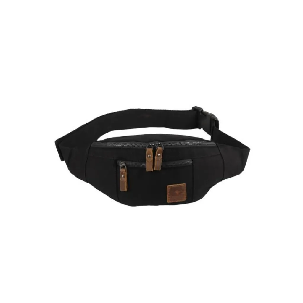 Marsupio Nero SCIPPIS Torquay Canvas: Organizzazione e Stile OneSize