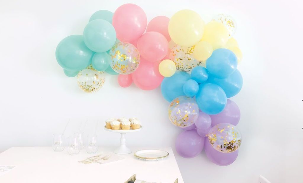 Ballon Girlande pastell Luftballongirlande