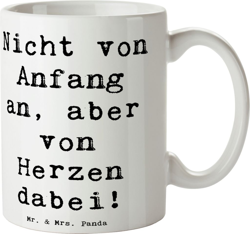 Mr. & Mrs. Panda Teetasse Spruch Adoptivkind von Herzen - Weiß - Geschenk, Tasse, Liebe, schöne, Zugehörigkeit, Familie, Familienmitglieder, Fam...