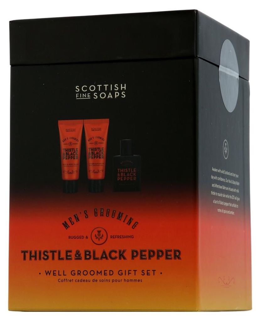 Scottish Fine Soaps Pflegendes Geschenkset Thistle & Black Produktbild 
