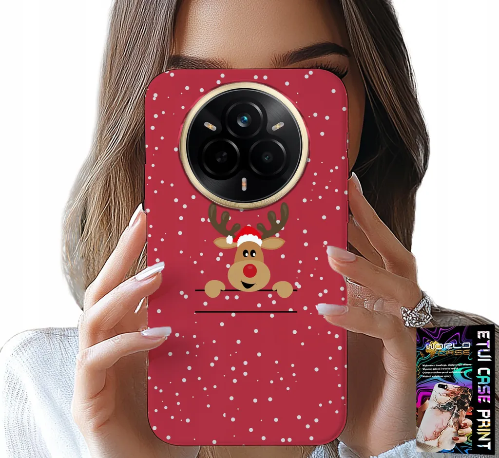 Set Natale Realme 14 Pro 5G: Cover Antiurto Babbo Natale e Pellicola