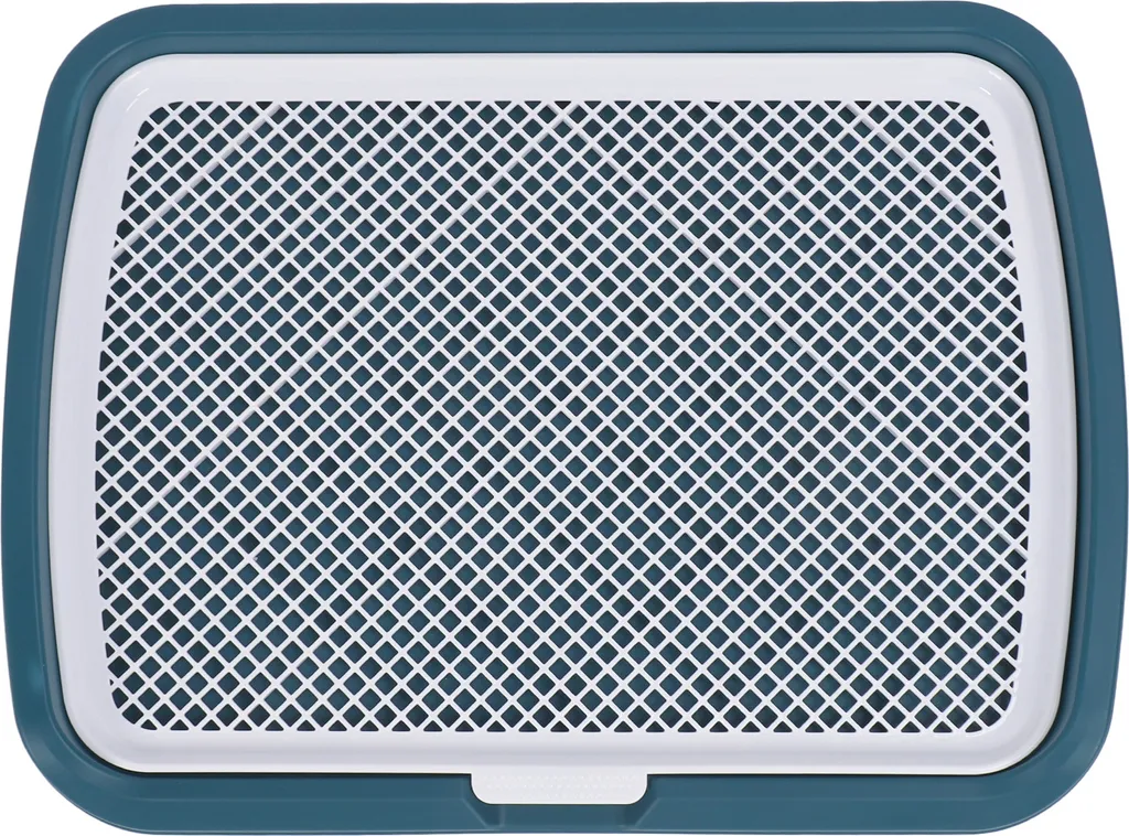Apprentissage de la Propreté Chiot : Bac avec Grille Lavable Bleu