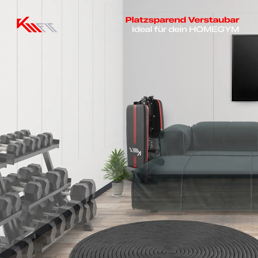Banc de musculation réglable pour entraînement à la maison pliable KM-Fit - 9