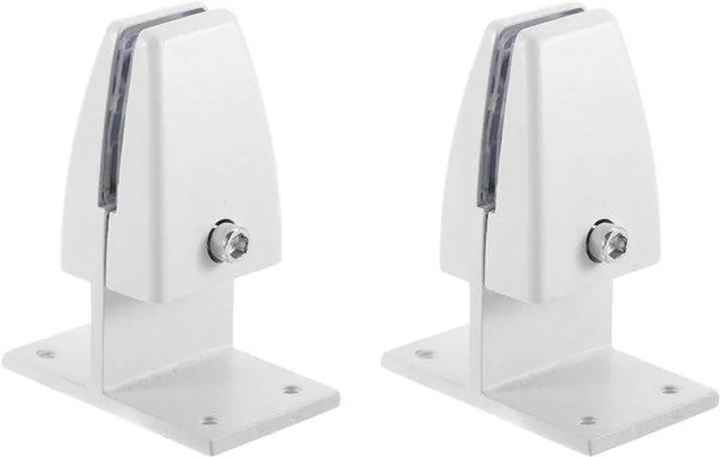 Aménager l'open space : Support pour cloison de bureau blanc 4 pcs