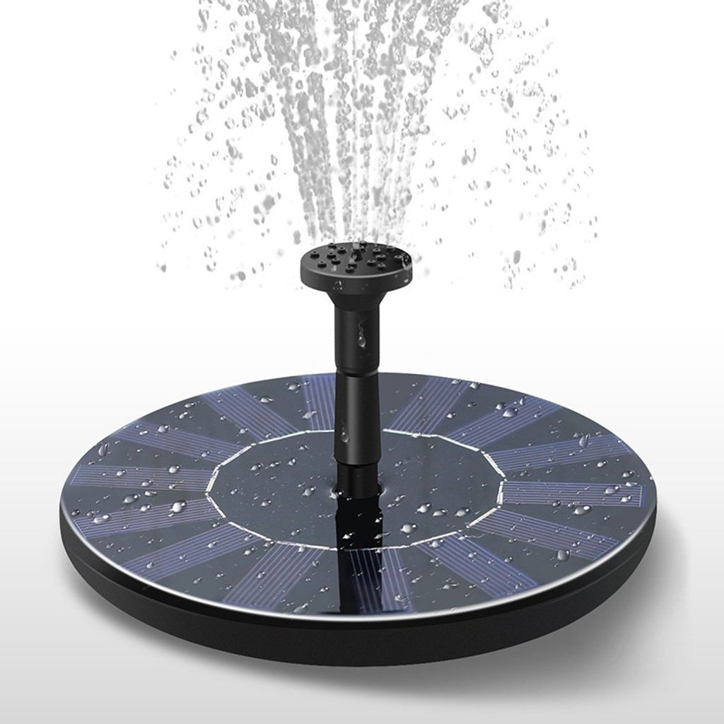 Solar-Schwimmbrunnen,1,5W Solar-Wasserpumpe für Springbrunnenpumpe,für Vogelbäder,kleine Teiche und Aquarien...