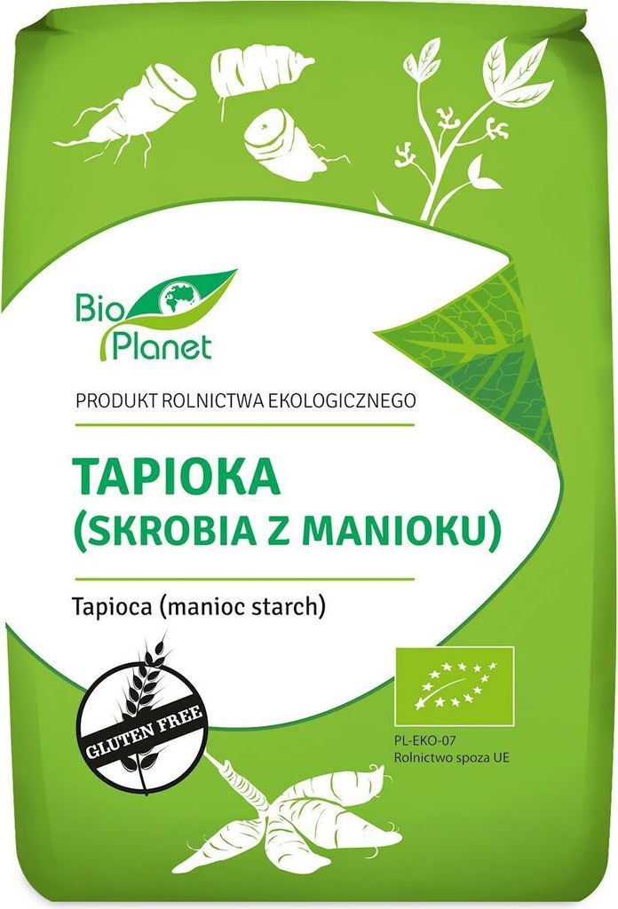 TAPIOKA (MANIOKOVÝ ŠKROB) BEZLEPKOVÁ800 g -PLANÉTA Obrázok produktu 