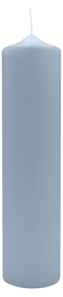 Spitzkopf Stumpen Kerzen Jeans Blau 30 x Ø 7 cm, 6 Stück Produktbild 