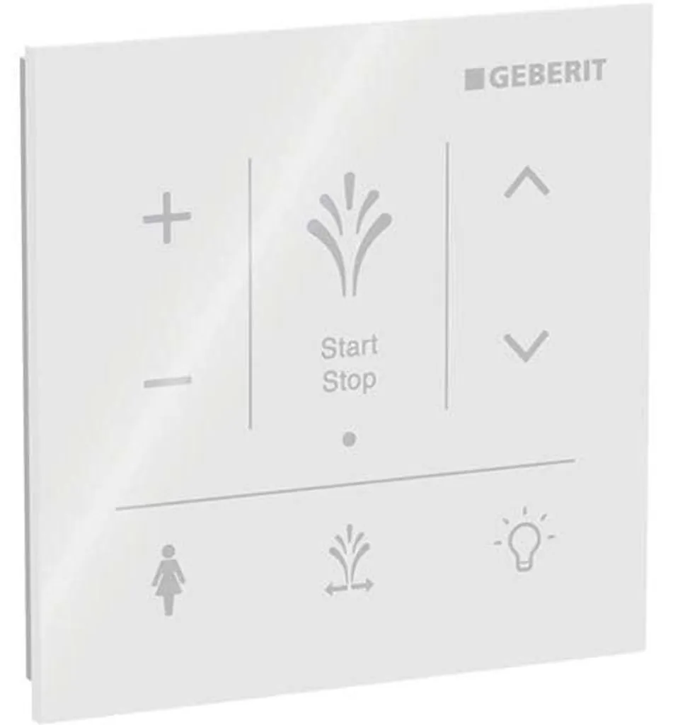 Panneau mural Geberit AquaClean Sela 147.041.SI.1 verre blanc élégant