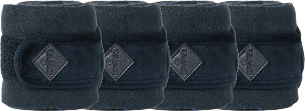 Kentucky Horsewear Fleecebandagen Basic Velvet Schwarz Full Produktbild 1