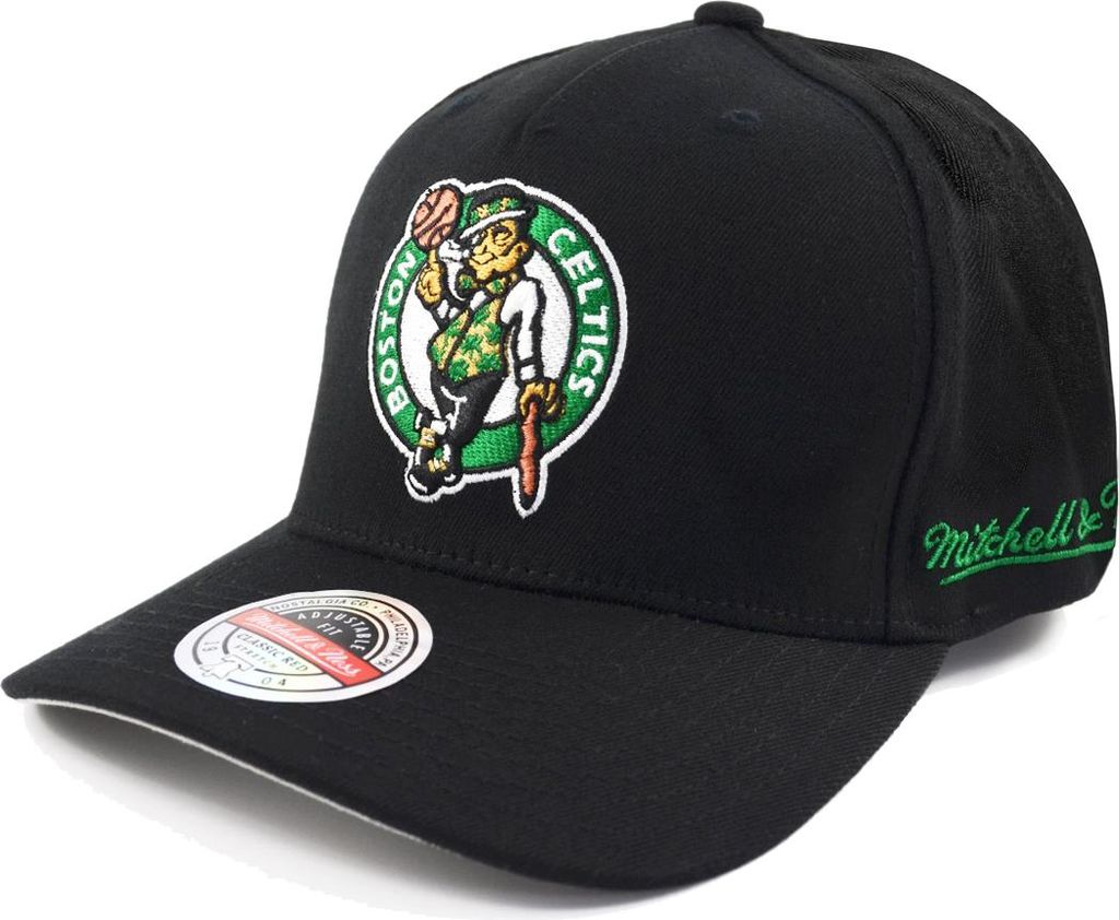 Mitchell & Ness NBA Snapback Cap Classic Red Curved Eazy Boston Celtics black