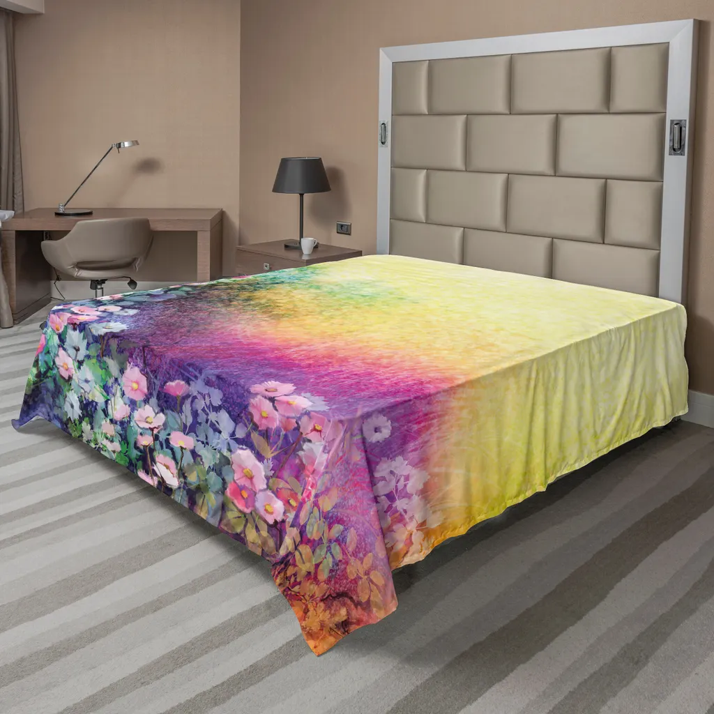 Lenzuolo Decorativo ABAKUHAUS Edera e Fiori | Stile Floreale 275x260