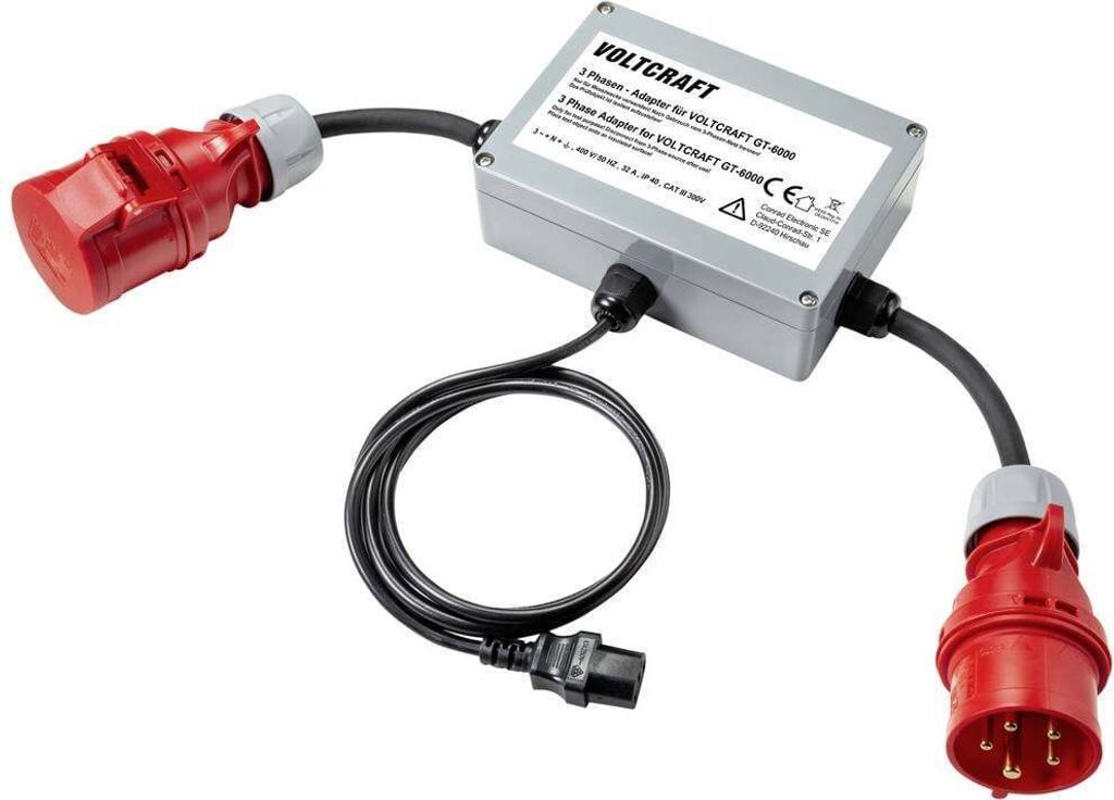 VOLTCRAFT VC GT 6001 32A N/A Messadapter 3-phasig CEE 32 A 1 St.