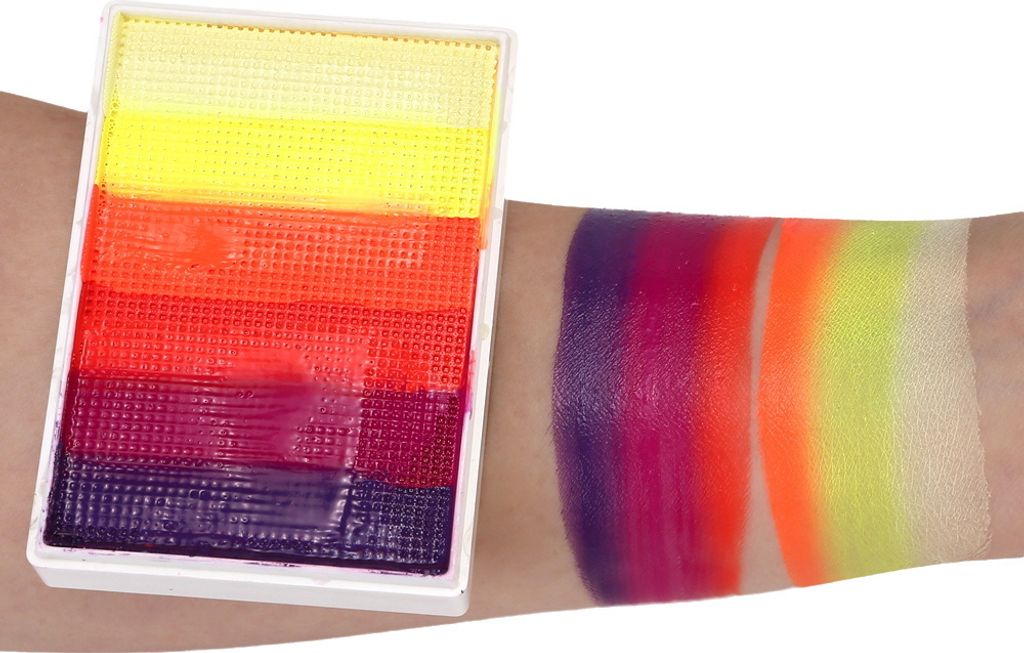 Gesichts- und Koerperfarbe,Split Cakes-Farbpalette, auf Wasserbasis,für Halloween, Cosplay, Kostuemparty, Festival, Kuenstler, Erwachsene, Kunstbe...