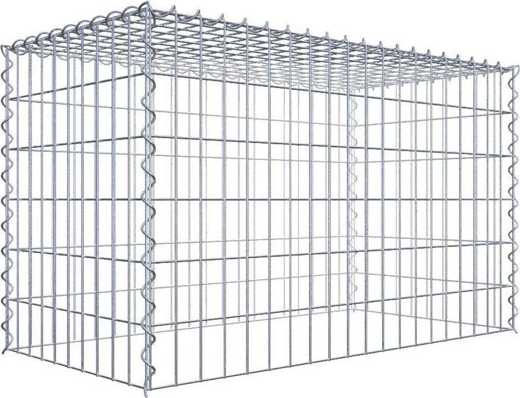 Anbaugabione Typ 3 100 cm x 60 cm x 50 cm (L x H x T), Maschenweite 5 cm x 10 cm, Spirale
