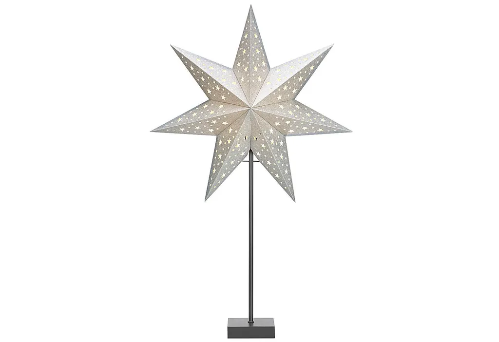 Étoile de Noël Solvalla Argentée Mark Slöjd - Design Nordique Élégant
