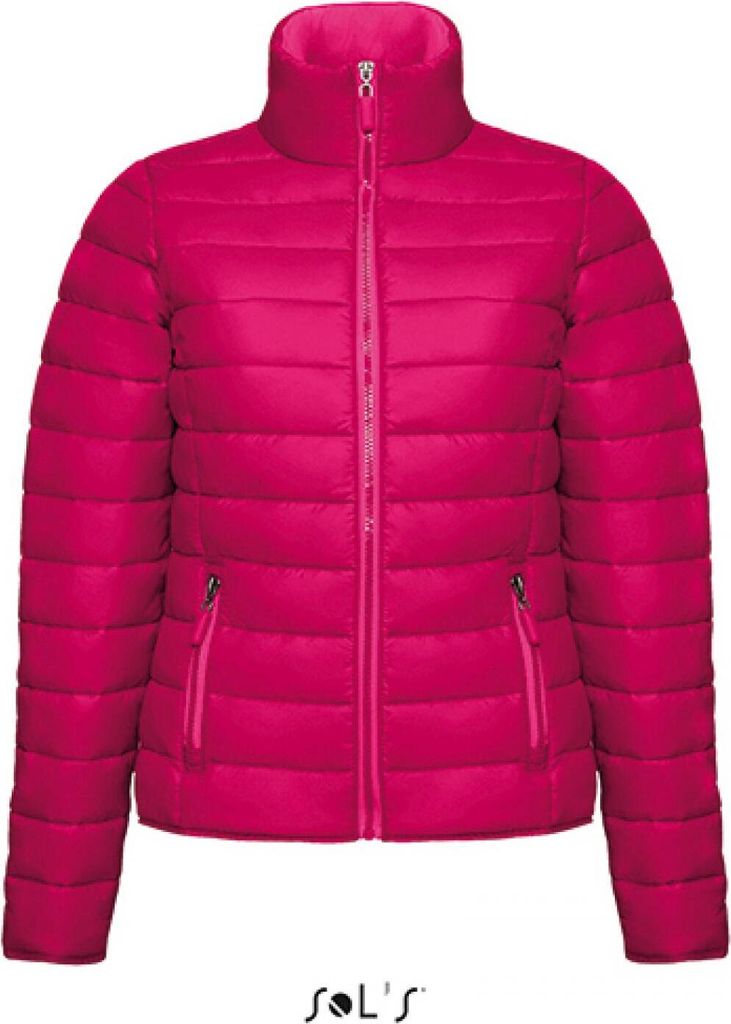 SOLs 01170 | Damen Light Padded Jacke Ride - Farbe: Dark Pink - Größe: XL