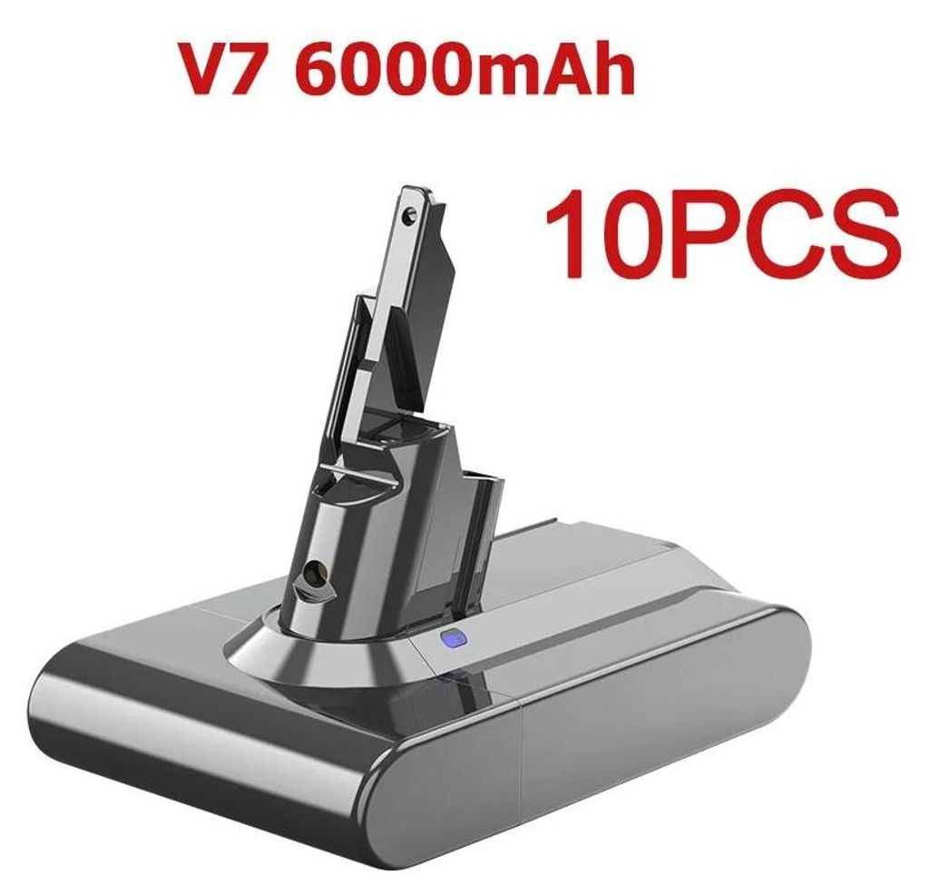 Staubsauger Ersatzakku - V7 SV11 - 21,6V 6000mAh Li-Ion - Kompatibel mit Animal/Fluffy/Trigger kabellos - Grau