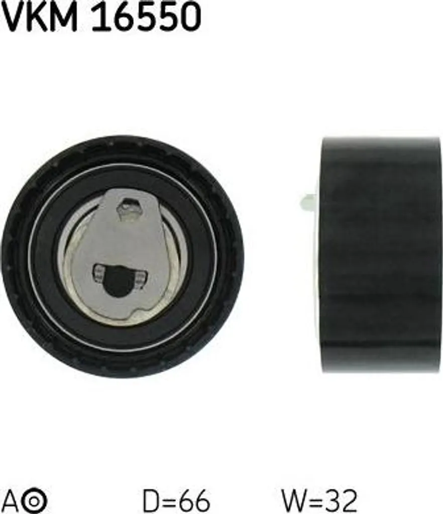 Rouleau tendeur SKF VKM 16550 OE 93198653 pour courroie Renault et Opel