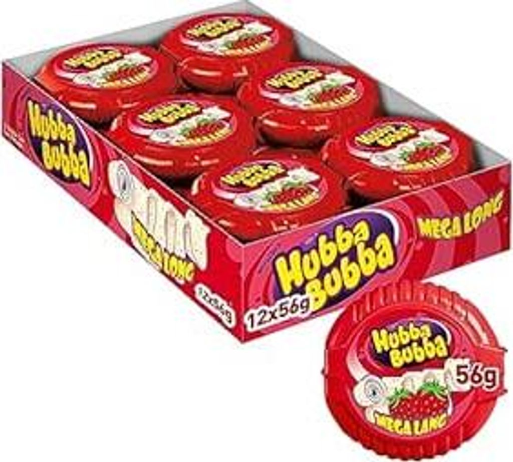 HUBBA BUBBA Rolle Mega Lang Erdbeere 12x1 Produktbild 