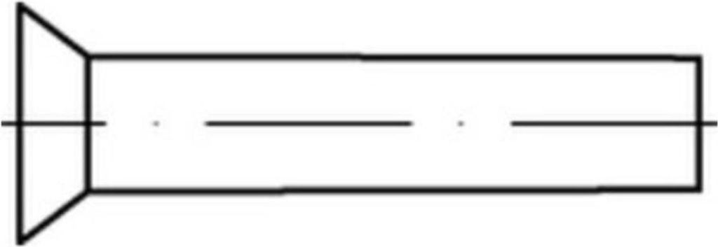 Reyher Senkniete DIN 661 Kupfer 3 x 40 Cu (500 Stück)